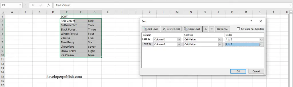 How to Perform Sorting in Excel?
