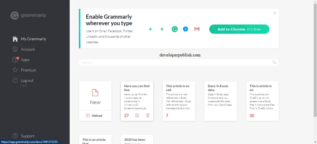 Grammarly free version - Review