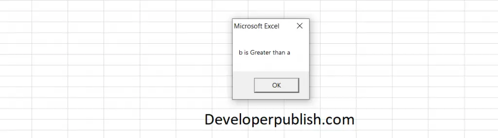 Conditional Statements in Excel VBA