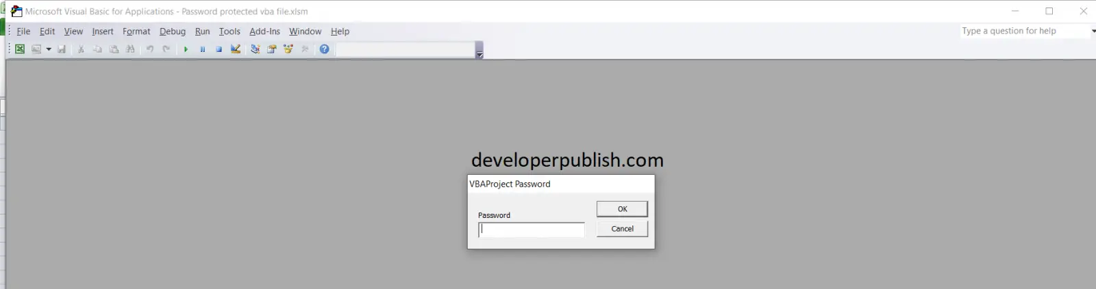 macro to password protect excel file