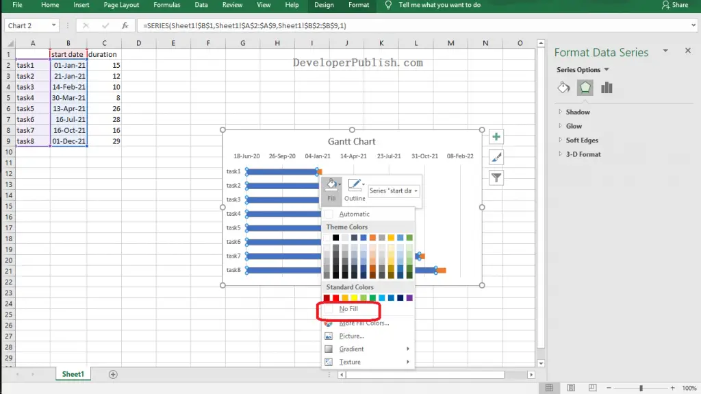 How to Make a Gantt Chart in Excel?