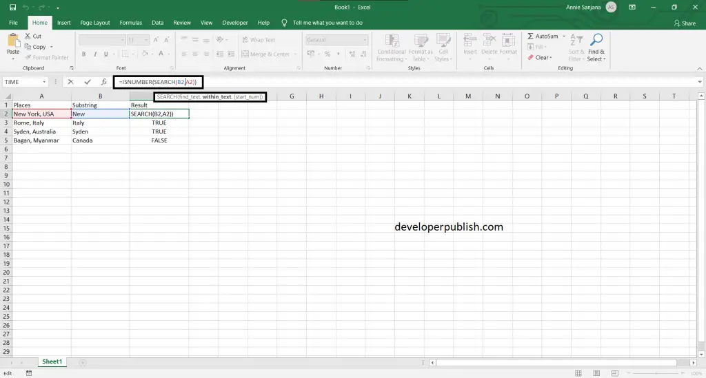 Find Cell With Text Excel