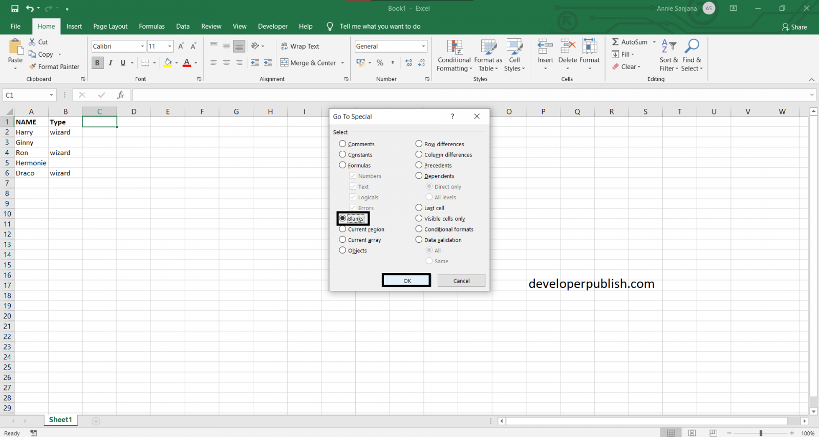 how-to-find-blank-cells-in-microsoft-excel-developer-publish