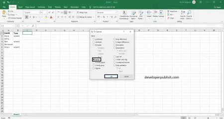 How to Find Blank Cells in Microsoft Excel? - Developer Publish