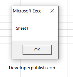 How to Get Sheet Name in Excel VBA?