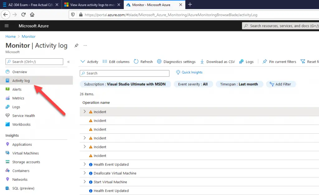 How to Get Reports of ARM Deployments in your Azure Subscription using Activity Log?