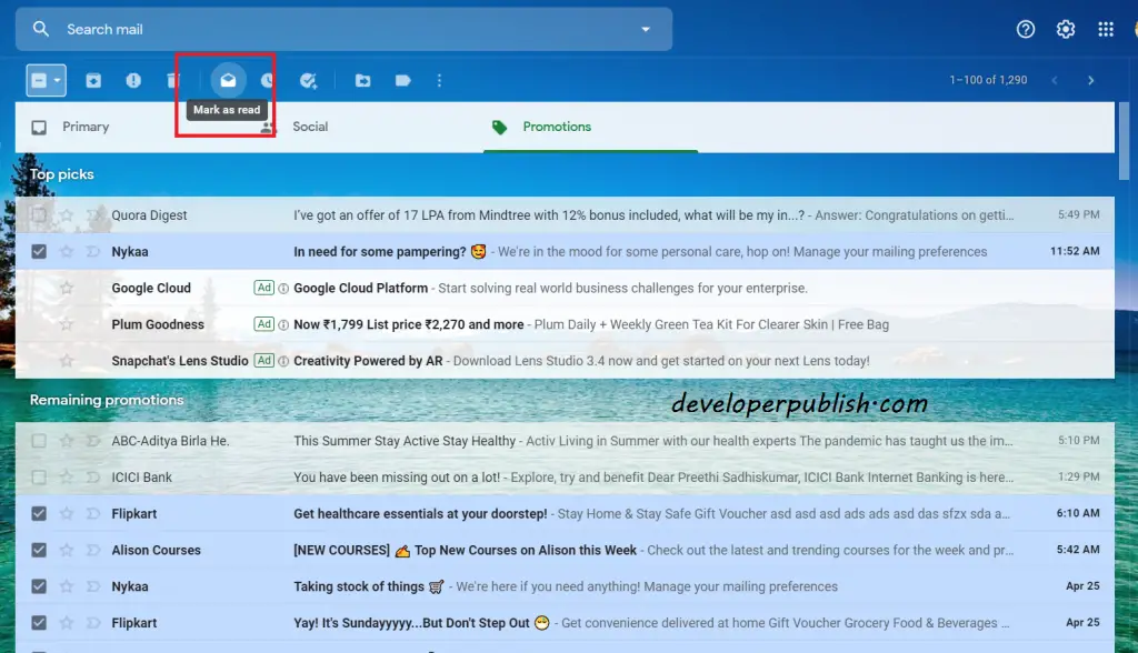 How to Mark an Entire Gmail Inbox Emails as Read?