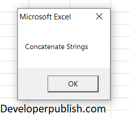 How to Concatenate Strings in Excel VBA?
