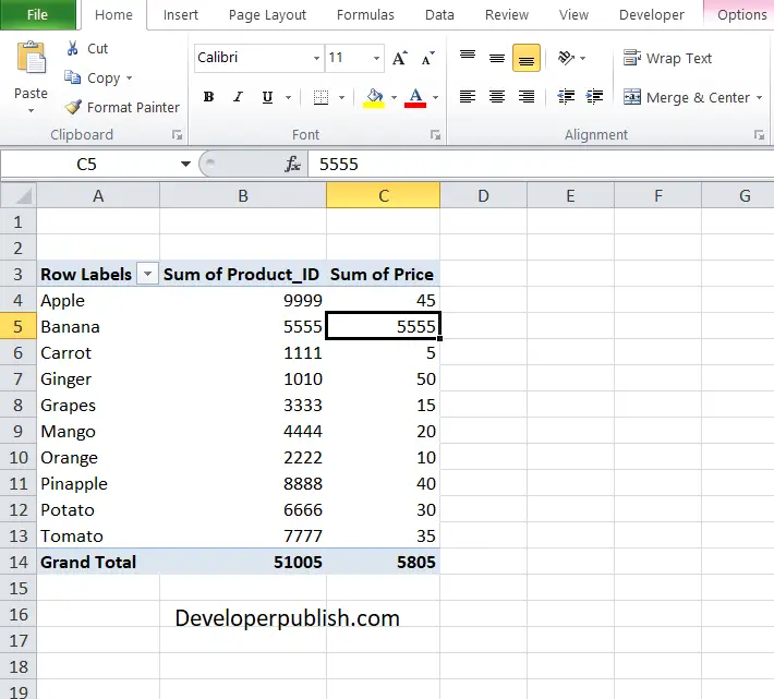 How to Refresh a Pivot Table in Excel?