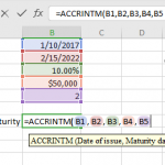 ACCRINTM Function in Excel