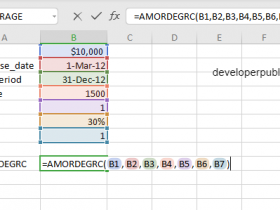 AMORDEGRC function in Excel