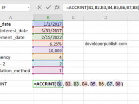 ACCRINT feature in Excel