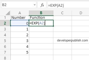 How to use EXP Function in Excel?