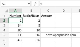 How to use DECIMAL Function in Excel?
