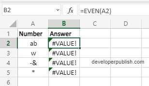 How to use EVEN Function in Excel?