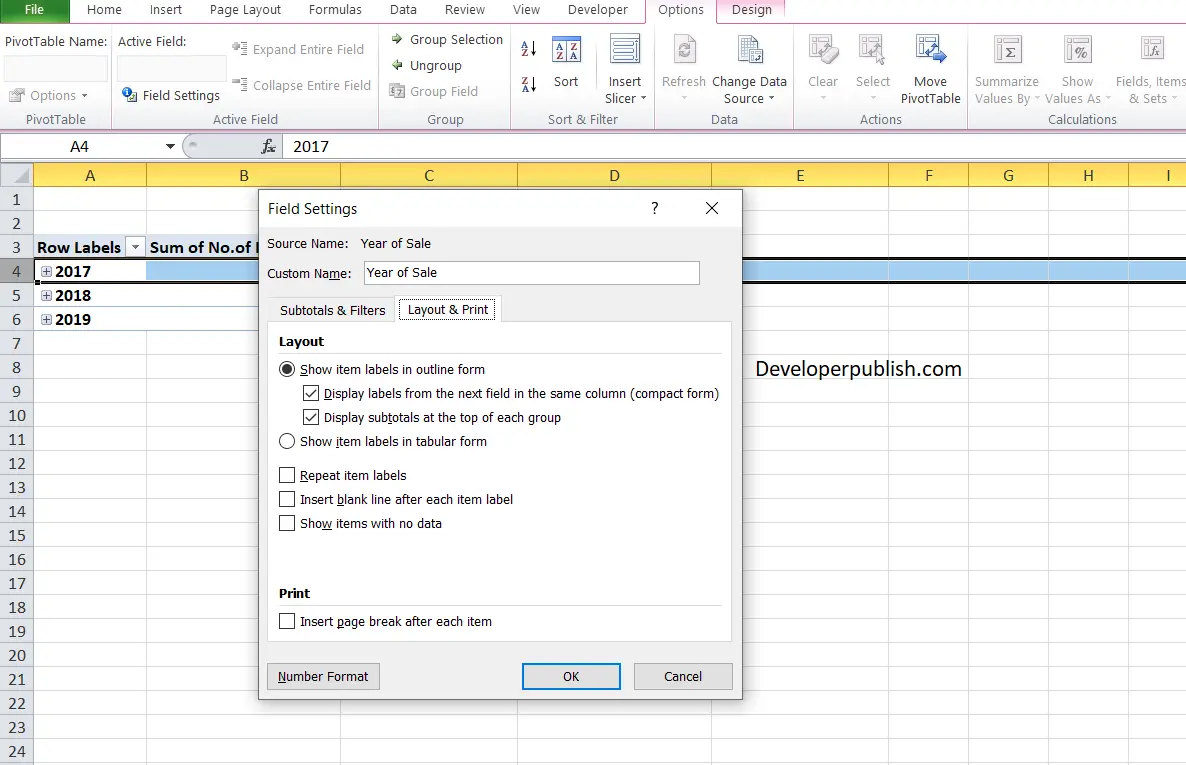  How To Change Pivot Table Layout In Excel 2017 Brokeasshome