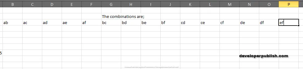 How to use COMBIN Function in Excel spreadsheet?