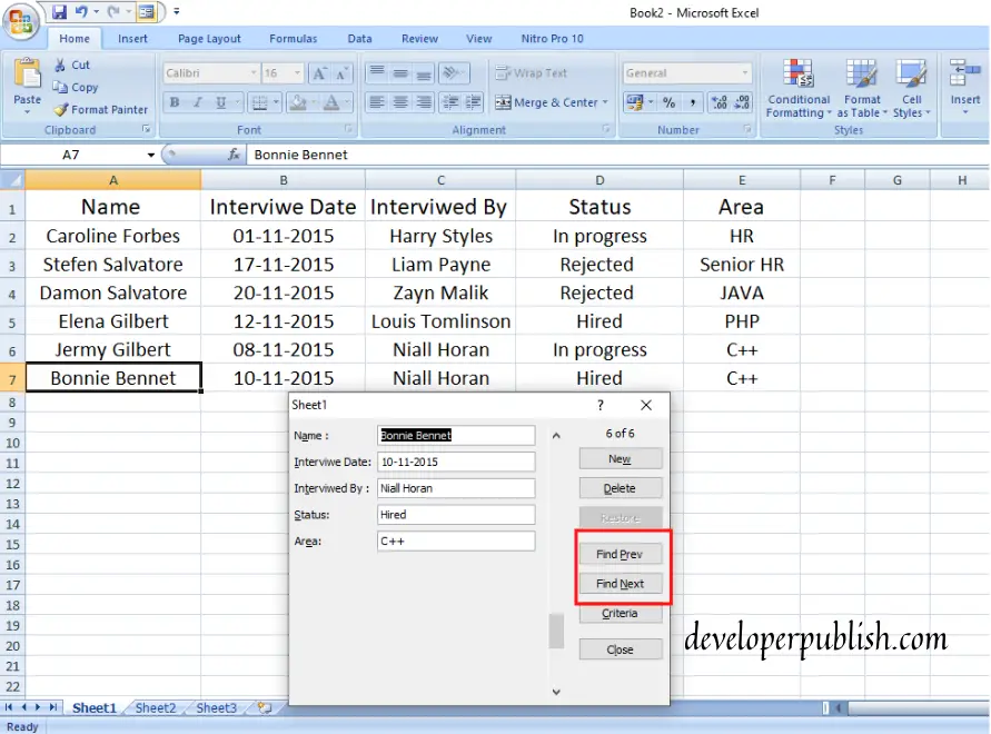 How to add Data Entry Forms in Excel?