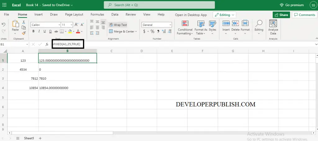 What is FIXED Function in Excel? 