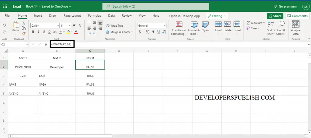 How to use EXACT Function in Excel?