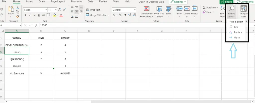 How to use FIND Function in Excel? 