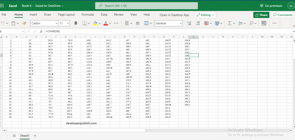 How to use CHAR Function in Excel? 