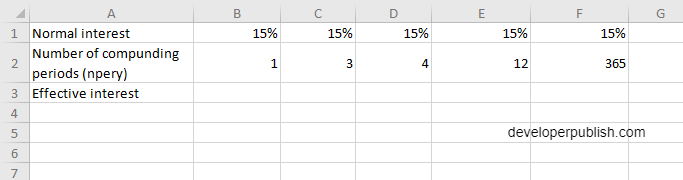How to use EFFECT function in Excel?