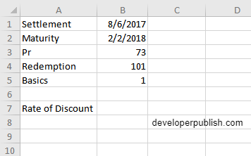 How to use DISC function in Excel?