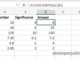 FLOOR.MATH Function in Excel