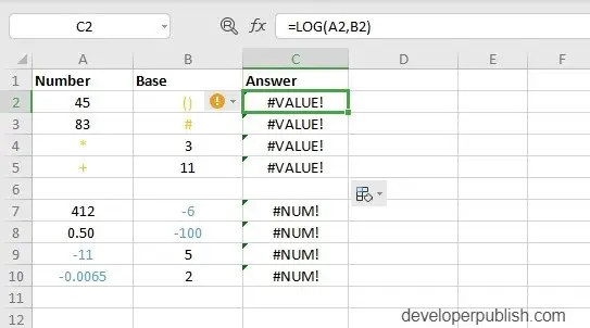 How to use LOG Function in Excel?