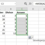 MOD Function in Excel