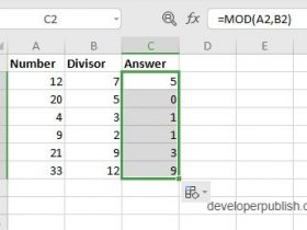 MOD Function in Excel