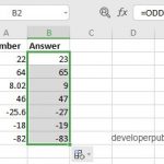 ODD Function in Excel