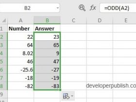 ODD Function in Excel