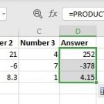 PRODUCT Function in Excel