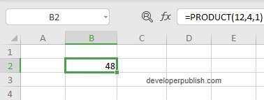 How to use PRODUCT Function in Excel?
