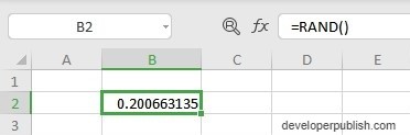 RAND Function in Excel