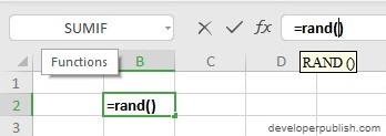 RAND Function in Excel