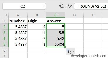 ow to use ROUND Function in Excel?