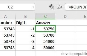 ROUND Function in Excel