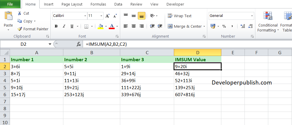 How to use the IMREAL function in Excel?