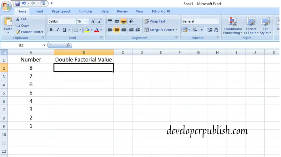 How to use FACTDOUBLE Function in Excel?