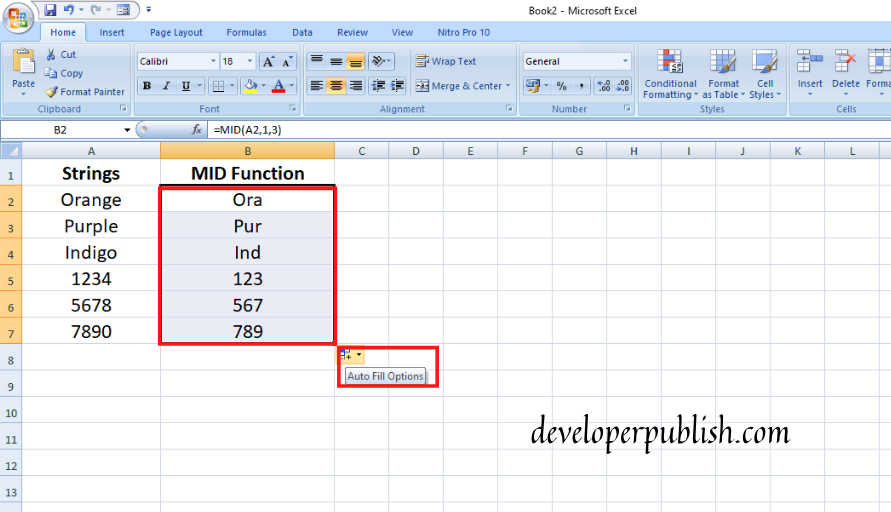 How to use MID Function In Excel?
