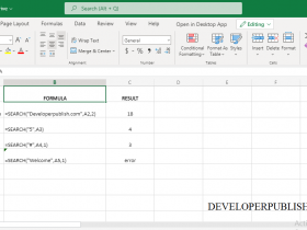 SEARCH Function in Excel