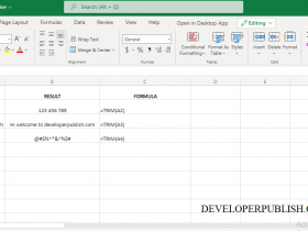 TRIM Function in Excel