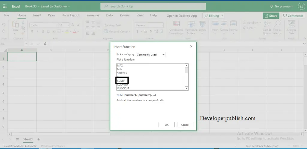 How to use SUMIF Function in Excel? 