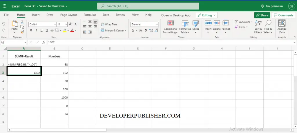 How to use SUMIF Function in Excel? 