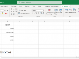 VALUE Function in Excel