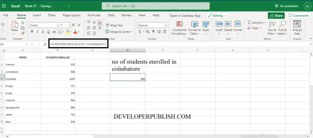 How to use SUMIFS Function in Excel? 