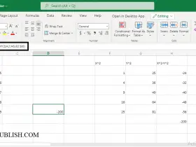 SUMX2MY2 Function in Excel